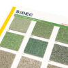 Sidec-Colour Chart_Deco Broadcast_groen-bruin tinten-detail