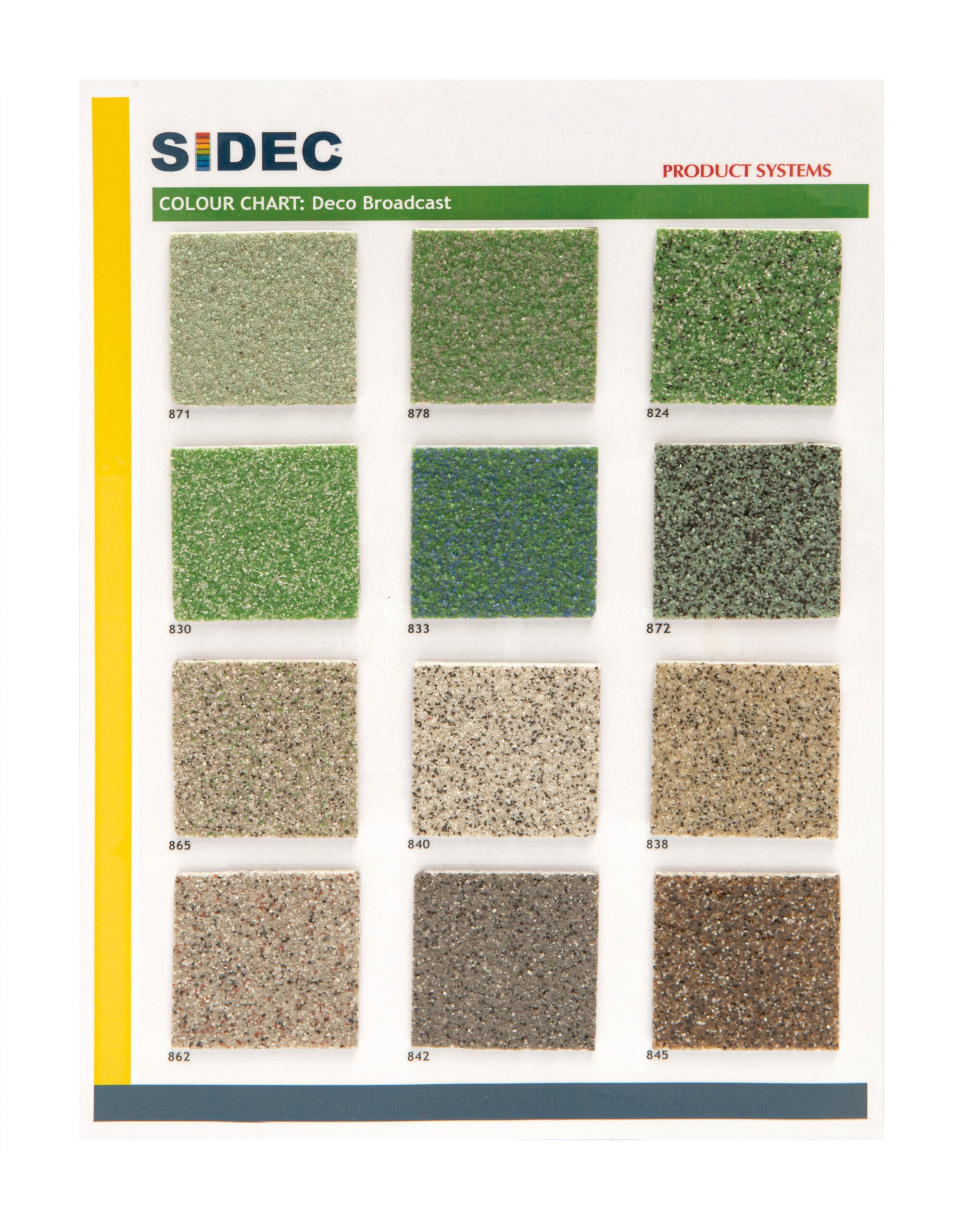 Sidec-Colour Chart_Deco Broadcast_groen-bruin tinten