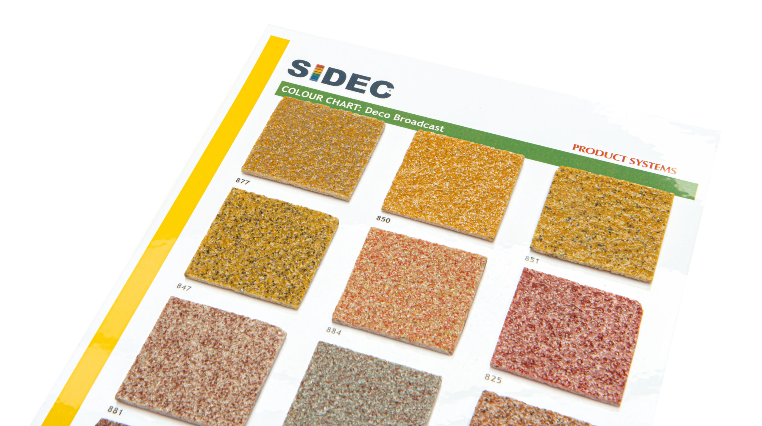 Sidec-Colour Chart_Deco Broadcast_rood-oranje tinten-detail