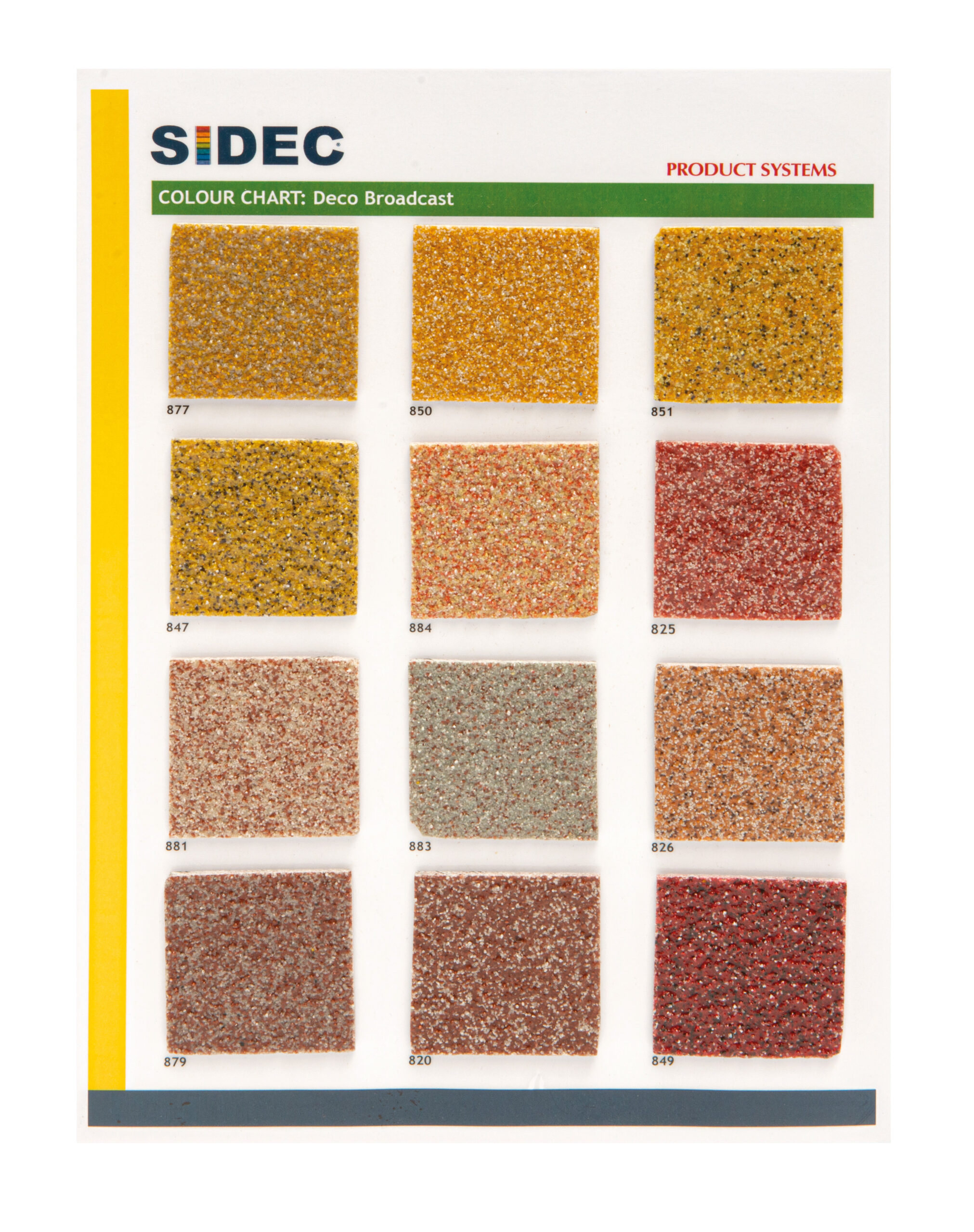 Sidec-Colour Chart_Deco Broadcast_rood-oranje tinten